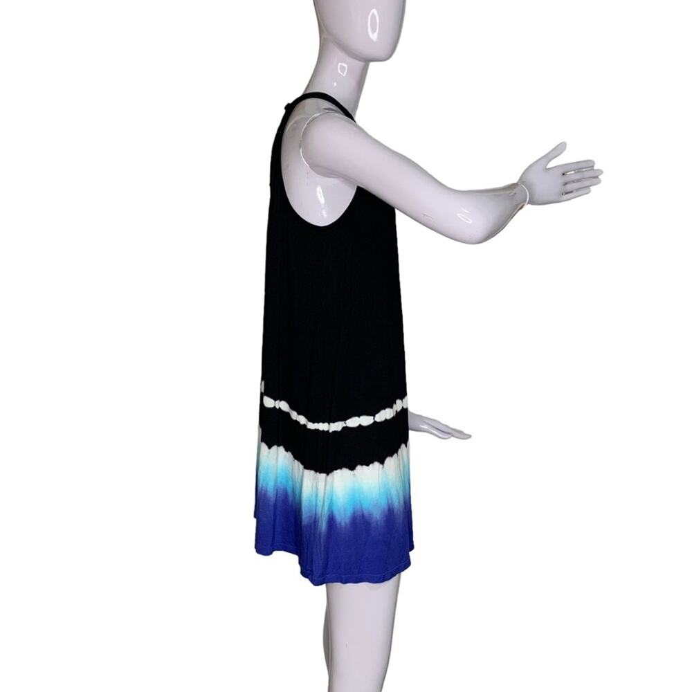 PL Movement Tie Dye Dress Halter Neck Ombre Black/Blue/White Size M - Picture 9 of 12
